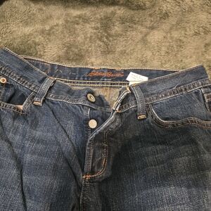 Eddie Bauer Women's Dark Blue Boot Cut Jeans